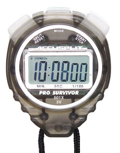 ACCUSPLIT Pro Survivor - A601X Stopwatch, Cum Split, Clock, Extra Large Display