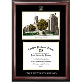 Loyola Marymount University Gold Embossed Diploma Frame with Campus Images Lithograph