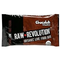 Raw Revolution Organic Live Food Bars, Chocolate & Cashew, 2.2-Ounce Bars (Pack of 12)