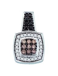 0.50CT COGNAC DIAMOND FASHION PENDANT