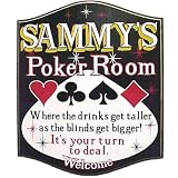 CUSTOMIZED Drinks Poker Room All Wood Decorative Sign