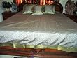 7p Silver Floral Sari India Bedding Bedspread Duvet King/ Queen.