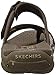 Skechers Women's Reggae-Rasta Thong Sandal, Chocolate, 7 M US