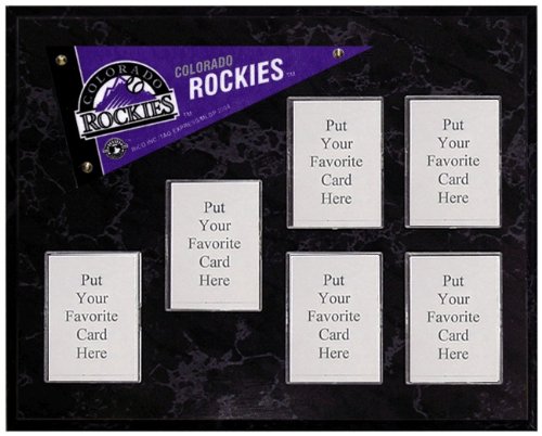 Colorado Rockies Mini Pennant Plaque (No Cards)