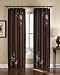 Floral Embroidered Faux Silk Curtain Panel 63 - 95 Inch