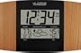 La Crosse Technology WS-8157U-OAK Atomic Clock with Outdoor Temperature and Weather Forecast