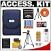Nikon Coolpix 9617 Blue Neoprene Case + 4 AA Batteries + Tripod + Accessory Kit for L10, L11, L12, L14, L15, L18 & P60 Digital Cameras