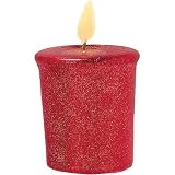 Red Glitter Votive Candle