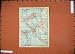 1909 COLOUR MAP GREECE ISOLA CORFU PLAN KASTRADES TOWN