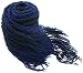 Handmade Chunky Acrylic Scarf for Men - Sapphire Blue (Large/100% Knitted By ...