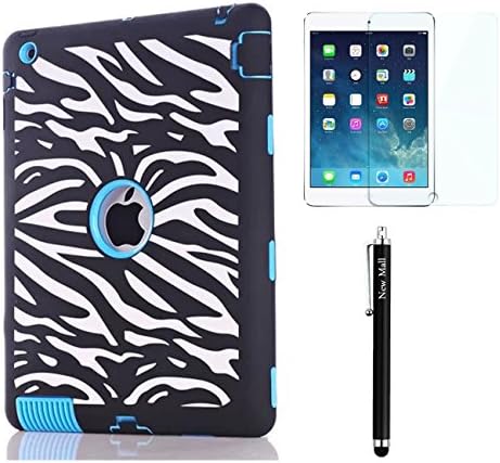 NewMall ipad mini2 case,Zebra Shock-Absorption / Impact Resistant Hybrid Dual Layer Armor Defender Full Body Protective Case Cover for ipad mini2 case
