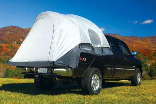New Campright Truck Tent Full Size Long Bed 8 Foot White On Top With Dark Gray Bottom thumbnail images Thumbnail image of 8 Person Tent