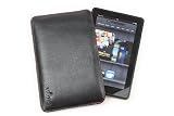 read full review VERTEKS Geniune Leather Case Cover Sleeve for Amazon Kindle 3, Kindle Touch, Kindle Touch 3G and Kindle Fire 7-Inch Tablet (Black)