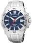 Pulsar Men's PAR145 Kinetic Stainless-Steel Blue Dial Transparent Case Back Watch