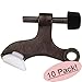 10 Pack - Designers Impressions Oil Rubbed Bronze Heavy Duty Hinge Pin Adjustable Door Stop : 4461