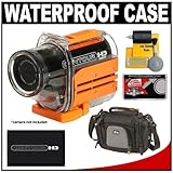 Contour Waterproof Camera Case with Battery + Carrying Case + Cleaning Kit for Contour HD Wearable Video Camcorders