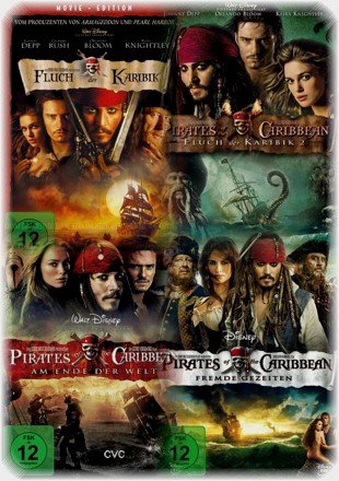 Produkt-Bild: Fluch der Karibik 1. / 2. 3. / 4. (Pirates of the Caribbean) | 4-DVD