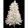3' Pre-Lit Norway White Iridescent Artificial Christmas Tree Multi Lights H81028