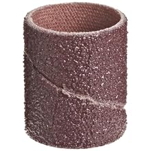 3M  Cloth Band 341D, 3/4" Diameter x 1" Width, 60 Grit, Brown (Pack of 100)
