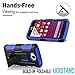 LG Transpyre Case, LG Tribute Case, LG Optimus F60 Case, Starshop Dual Layers with Kickstand and Locking Belt Clip With Screen Protector Blue