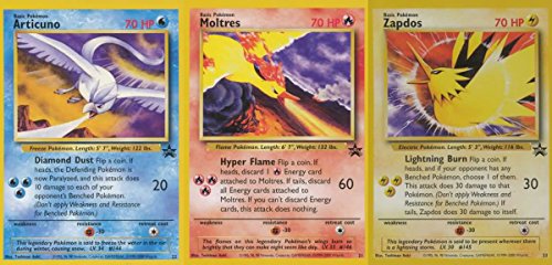 Pokemon Promo Single Card Set Of All 3 Rare Legendary Birds