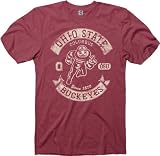 Ohio State Buckeyes Heathered Red Rockers Ring Spun T-Shirt