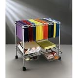 Rolling File Chrome Cart Office Filing Office Organizer
