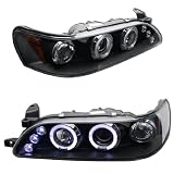 93 94 95 96 97 TOYOTA COROLLA LED HALO BLACK HEADLIGHTS
