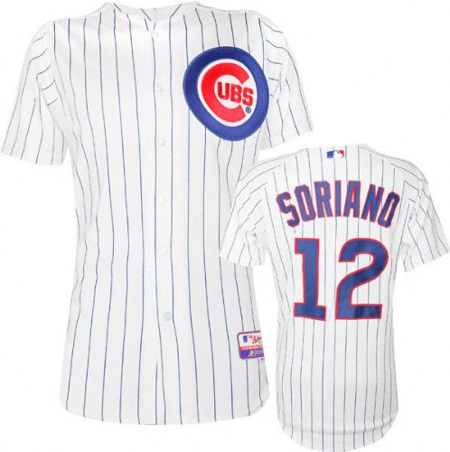 Alfonso Soriano Majestic Home Authentic Onfield Cool Base Chicago Cubs Jersey