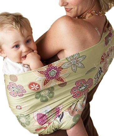 Hotslings Designer Pouch Style Baby Carrier, Sweet Pea, Size 4