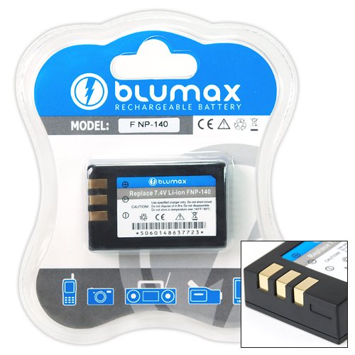 Blumax Li-Ion Ersatzakku f&uuml;r Fuji NP-140 (7,2 V, 1050 mAh) Preisvergleich