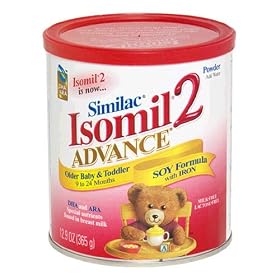 Isomil 2 Advance Older Baby & Toddler Soy Formula with Iron, Powder , 12.9 oz (365 g)