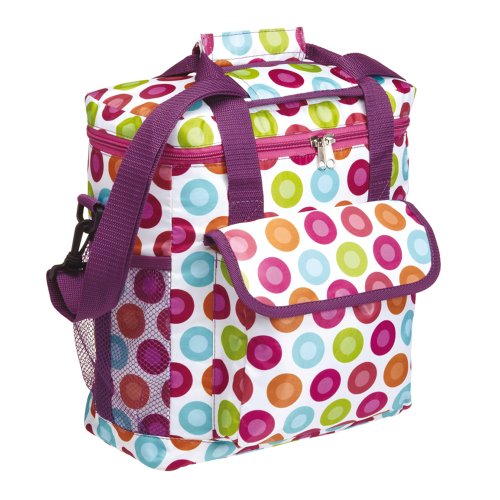 Kitchen Craft Coolmovers Coolbag Sorbet Polka Medium, 30cm x 28cm x 14.5cm
