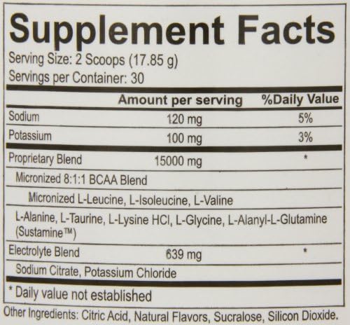 USP Labs Modern BCAA Plus Nutritional-Supplement, Blue Raspberry, 18.89 Ounce