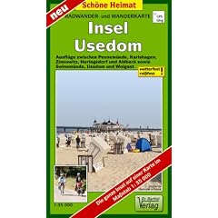 Insel Usedom 1 : 35 000 Radwander- und Wanderkarte: Ausfl�ge zwischen Peenem�nde, Karlshagen, Zinnowitz, Heringsdorf und Ahlbeck sowie Swinem�nde, Usedom und Wolgast