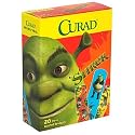 Curad Assorted Sizes Adhesive Bandages, Shrek, 20-Count Boxes (Pack of 12)