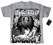 Death Note L Distressed Gray Mens T-shirt