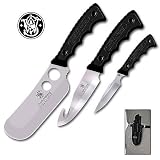 Smith & Wesson SWCAMP  Campfire Set with Cleaver, Guthook and Campknife