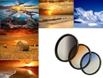 3er Verlaufsfilter Set (Blau, Grau, O...