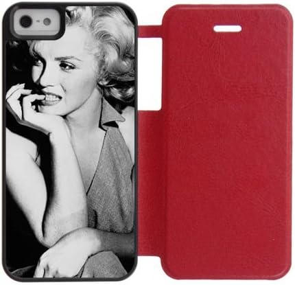 MakersHouse PU Leather Filp Marilyn Monroe iPhone 5 5S Shell Case Cover(3 Colors)