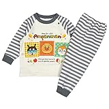 アスナロ（パジャマ・ルームウェア） 長袖パジャマ ベビー アンパンマン 裏起毛 ルームウェア95 グレー