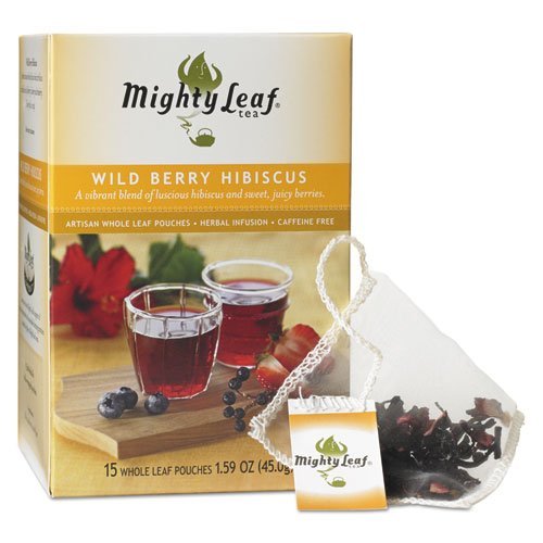 Mighty Leaf Tea, Wild Berry Hibiscus (Pack of 3)