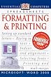 Essential Computers: Formatting & Printing