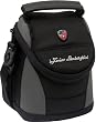 Lamborghini Kameratasche Mercanzia 2203 inkl. Schultergurt und G�rtelschlaufe. Eine gelungene Kombination aus Design und Funktionalit�t (passend z.B. f�r Panasonic FZ28 / FZ18 / FZ8 /  Olympus SP-565 / SP-570 / SP-560 / Nikon P80 / P90