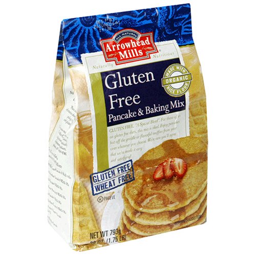 Arrowhead Mills Gluten-Free Pancake & Baking Mix, 28-Ounce Packages (Pack of 3)