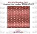 Brick Wall Backdrop Party Accessory (1 count) (1/Pkg)