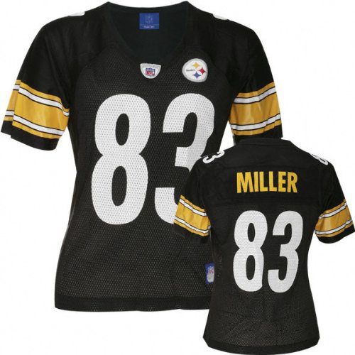 Heath Miller Black Reebok Premier Pittsburgh Steelers Women's Jersey - Small