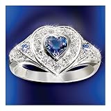 51T2ITCF8SL. SL160  True Heart Tanzanite And Diamond Heart Shaped Ring: Romantic Jewelry Gift For Her