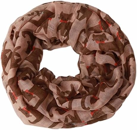 Women Shawl, Misaky Ladies Owl Pattern Print Scarf Warm Wrap Shawl (Coffee)
