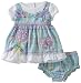 Youngland Baby-girls Infant Mock Seersucker With Pick Up Hem And Diaper Cover, Blue, 24 Months